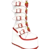 Y R U DUNE STRAWBERRY - WHITE/RED Platforms