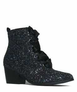 Y R U AURA - BLACK GLITTER Sneakers