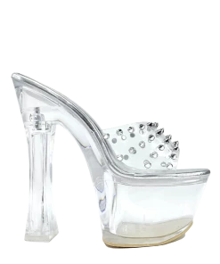 Ocho Toros Platforms CANDY SPIKE - CLEAR