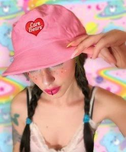 CARE BEARS BY YRU CARE BEARS LOGO BUCKET HAT - PINK/RED Sneakers