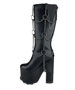 FAN ALL FLAMES CHAINED BOOT