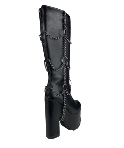 FAN ALL FLAMES CHAINED BOOT