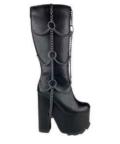 FAN ALL FLAMES CHAINED BOOT