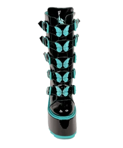 Y R U Platforms DUNE BUTTERFLY - BLACK TEAL 9 Y R U Platforms DUNE BUTTERFLY - BLACK TEAL