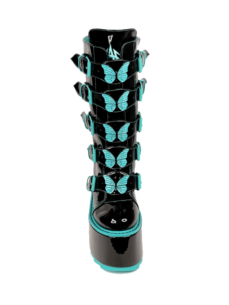 Y R U Platforms DUNE BUTTERFLY - BLACK TEAL 5 Y R U Platforms DUNE BUTTERFLY - BLACK TEAL