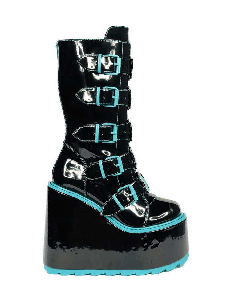 Y R U Platforms DUNE BUTTERFLY - BLACK TEAL 4 Y R U Platforms DUNE BUTTERFLY - BLACK TEAL