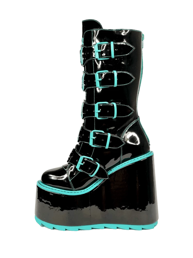 Y R U Platforms DUNE BUTTERFLY - BLACK TEAL 6 Y R U Platforms DUNE BUTTERFLY - BLACK TEAL