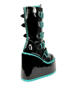 Y R U Platforms DUNE BUTTERFLY - BLACK TEAL 11 Y R U Platforms DUNE BUTTERFLY - BLACK TEAL