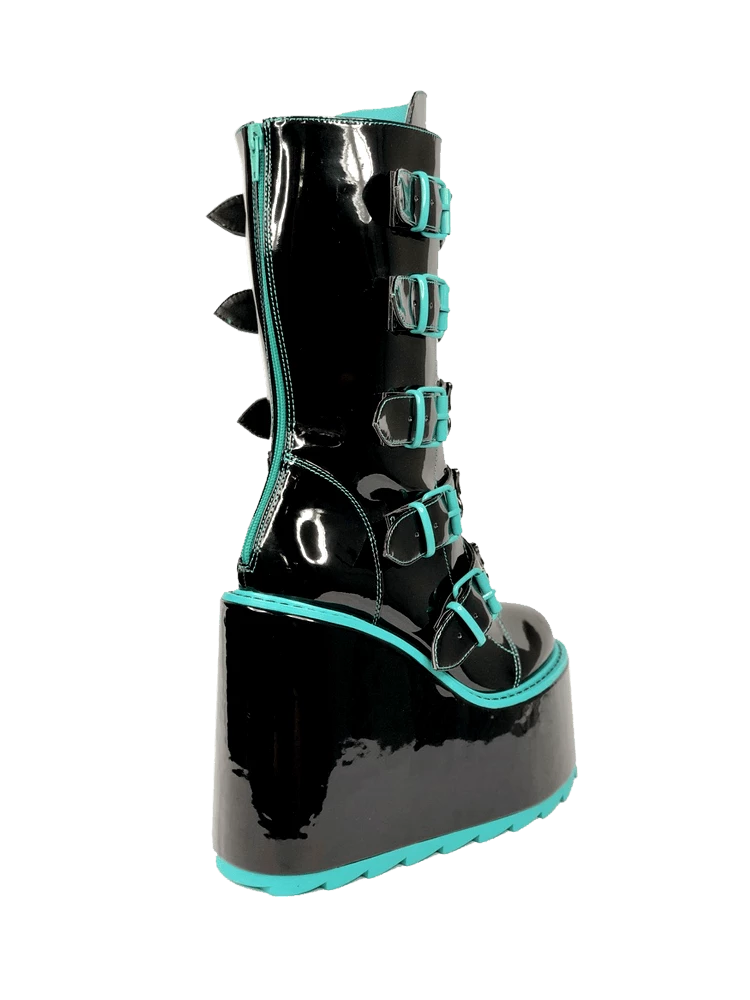Y R U Platforms DUNE BUTTERFLY - BLACK TEAL 7 Y R U Platforms DUNE BUTTERFLY - BLACK TEAL