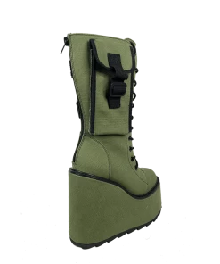 Y R U DUNE DESERT - OLIVE/BLACK Platforms 13 Y R U DUNE DESERT - OLIVE/BLACK Platforms