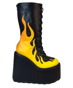 Y R U Dune Lace Up Flame - Black / Yellow