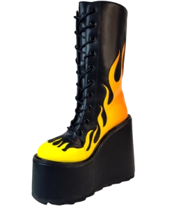 Y R U Dune Lace Up Flame - Black / Yellow