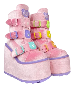 CARE BEARS BY YRU DUNE LO CARE BEARS - PINK Platforms