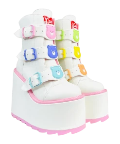 CARE BEARS BY YRU Platforms DUNE LO CARE BEARS - WHITE