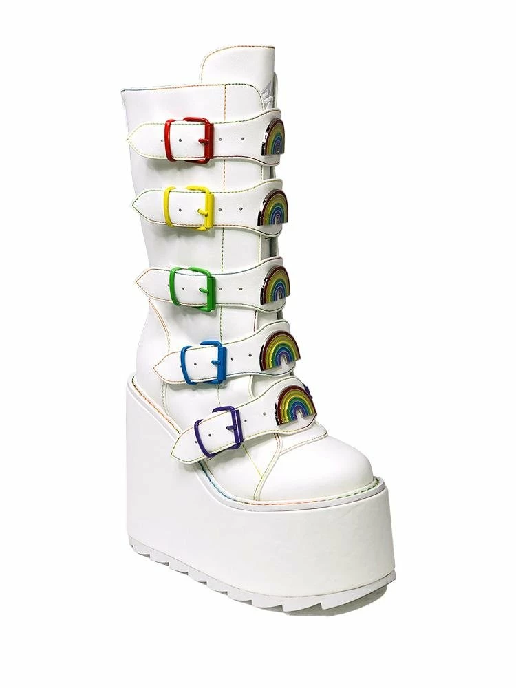 Y R U DUNE RAINBOW - WHITE Platforms 3 Y R U DUNE RAINBOW - WHITE Platforms