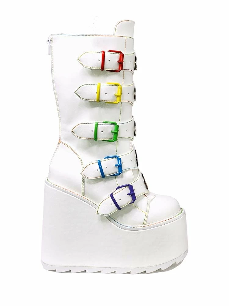 Y R U DUNE RAINBOW - WHITE Platforms 4 Y R U DUNE RAINBOW - WHITE Platforms