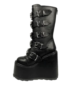 Y R U Platforms DUNE SKULL - BLACK/SILVER