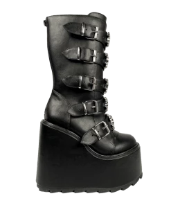 Y R U Platforms DUNE SKULL - BLACK/SILVER