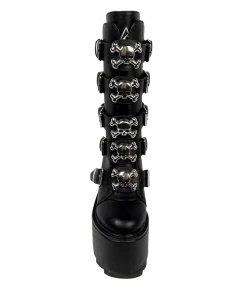 Y R U Platforms DUNE SKULL - BLACK/SILVER