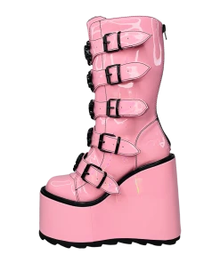 Y R U DUNE SKULL - PINK/BLACK Platforms