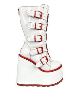 Y R U DUNE STRAWBERRY - WHITE/RED Platforms