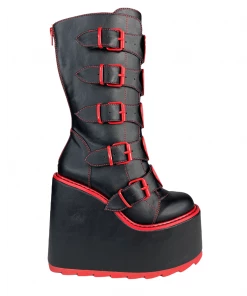 Y R U Platforms DUNE HEART - BLACK/RED