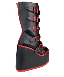 Y R U Platforms DUNE HEART - BLACK/RED