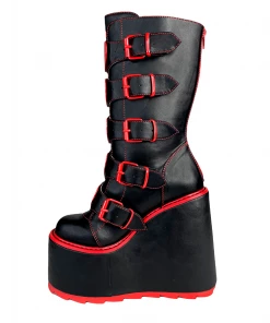 Y R U Platforms DUNE HEART - BLACK/RED