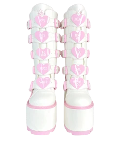 Y R U DUNE HEART - WHITE/PINK