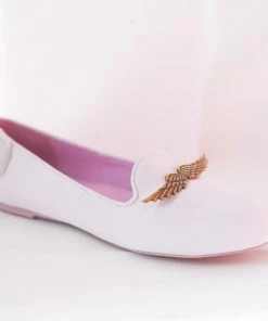 Esqape FLYH FLAT ~ White/pink | Color Changing Flat Sneakers