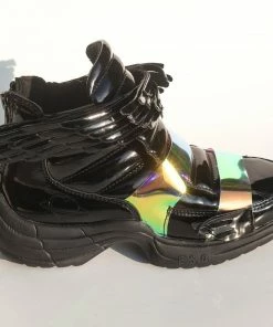 Esqape Sneakers FLYH Hi ~ Black | ᴘᴀᴛᴇɴᴛ ᴡiɴɢ Sɴᴇᴀᴋᴇʀ