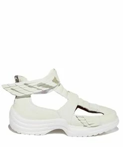 Esqape Sneakers FLYH Hi ~ White/blue | ᴜᴠ ʀᴇᴀᴄᴛɪᴠᴇ Sɴᴇᴀᴋᴇʀ