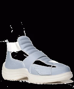 Esqape Sneakers FLYH Hi ~ White/blue | ᴜᴠ ʀᴇᴀᴄᴛɪᴠᴇ Sɴᴇᴀᴋᴇʀ