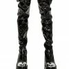 FAN ALL FLAMES Platforms HEATHEN THIGH HIGH BOOT