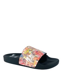 HUSTLER BY XTRA HUSTLER COVER SLIDE - BLACK/MULTI Sneakers