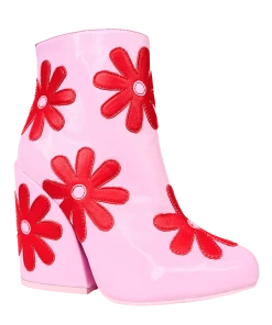 Y R U Sneakers JEM DAISIES - PINK/RED