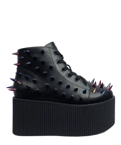 Y R U KAOS LO SPIKE - BLACK/MULTI Platforms