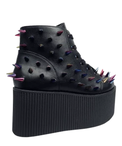Y R U KAOS LO SPIKE - BLACK/MULTI Platforms