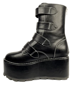 Y R U Platforms KARMA SKELETON - BLACK/WHITE