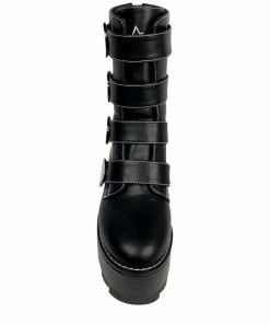 Y R U Platforms KARMA SKELETON - BLACK/WHITE