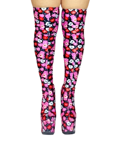 CARE BEARS BY YRU LABYRINTH CARE BEARS VALENTINE - BLACK/PINK Platforms