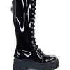 FAN ALL FLAMES Platforms OBSIDIAN LACE-UP BOOT