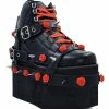 Y R U QOZMO BNDG ROSE - BLACK/RED Platforms 2 Y R U QOZMO BNDG ROSE - BLACK/RED Platforms