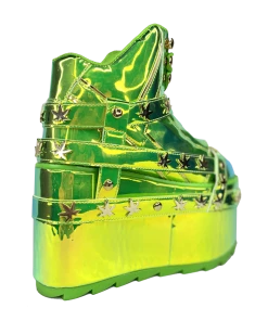 Y R U Platforms QOZMO BNDG W33D - GREEN ATLANTIS