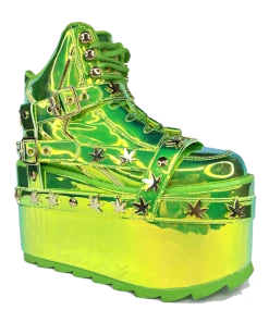 Y R U Platforms QOZMO BNDG W33D - GREEN ATLANTIS