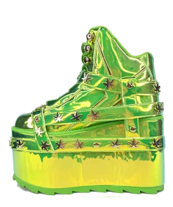 Y R U Platforms QOZMO BNDG W33D - GREEN ATLANTIS