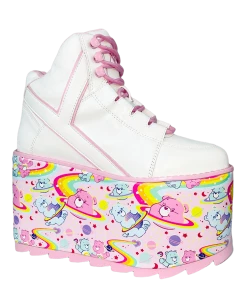 CARE BEARS BY YRU Platforms QOZMO CARE BEARS - WHITE/PINK COSMIC