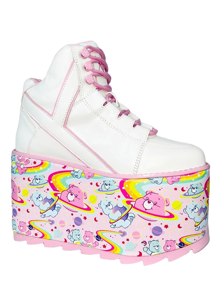 CARE BEARS BY YRU Platforms QOZMO CARE BEARS - WHITE/PINK COSMIC 3 CARE BEARS BY YRU Platforms QOZMO CARE BEARS - WHITE/PINK COSMIC