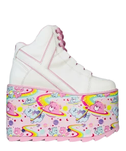 CARE BEARS BY YRU Platforms QOZMO CARE BEARS - WHITE/PINK COSMIC