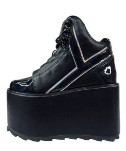Y R U QOZMO X ALISON WONDERLAND - BLACK Platforms